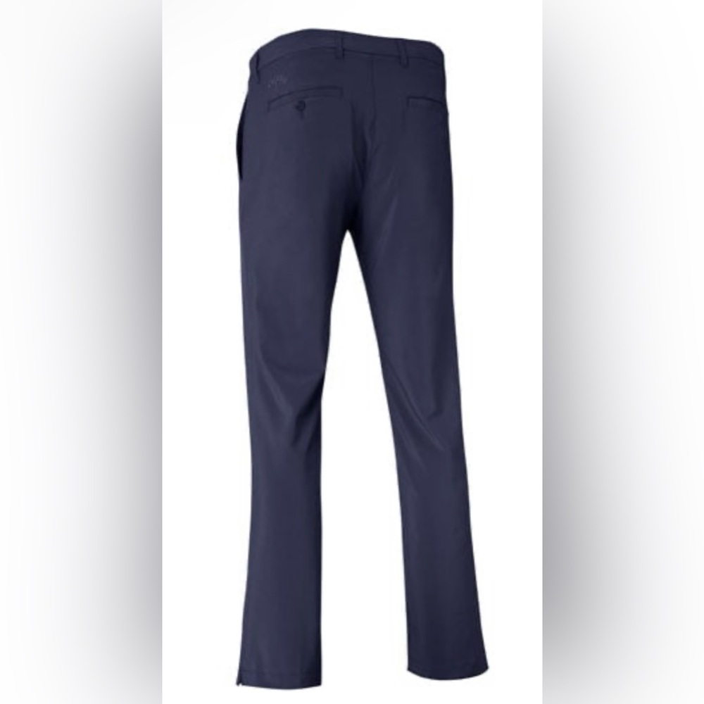 Callaway Men’s Dark Navy Flat Front Classic Golf Pants•36”x32”•Quick Dry - Picture 2 of 9
